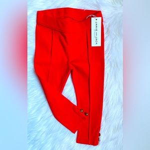 Janie and Jack orange 12 to 17 months baby girl pants NWT